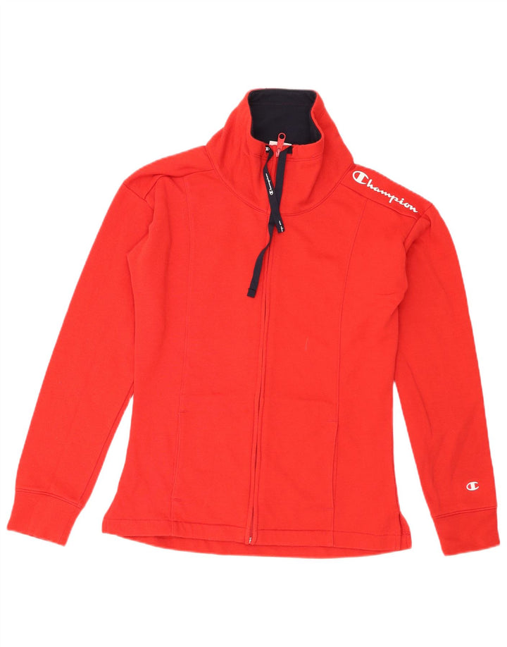 Giacca da tuta grafica da donna Champion UK 12 rosso medio in cotone