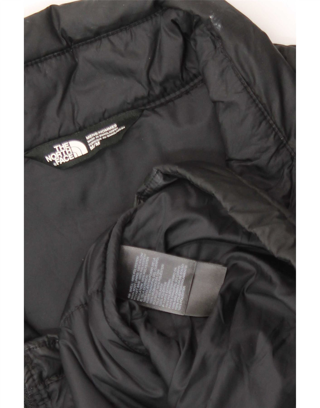 Jaqueta acolchoada masculina The North Face UK 38 poliéster preto médio