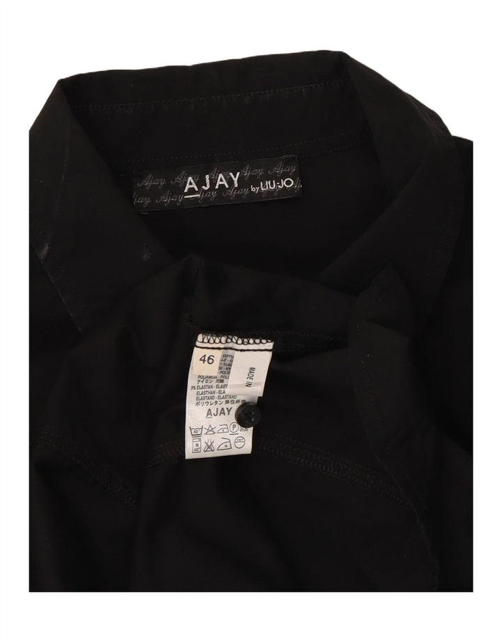 LIU JO Womens Shirt IT 46 Large Black Cotton Vintage Liu Jo and Second-Hand Liu Jo from Messina Hembry 