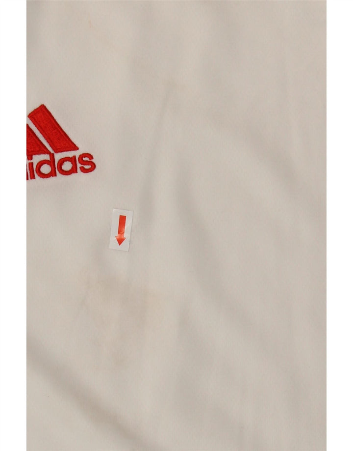 T-shirt Adidas Climalite da uomo Top 2XL poliestere bianco