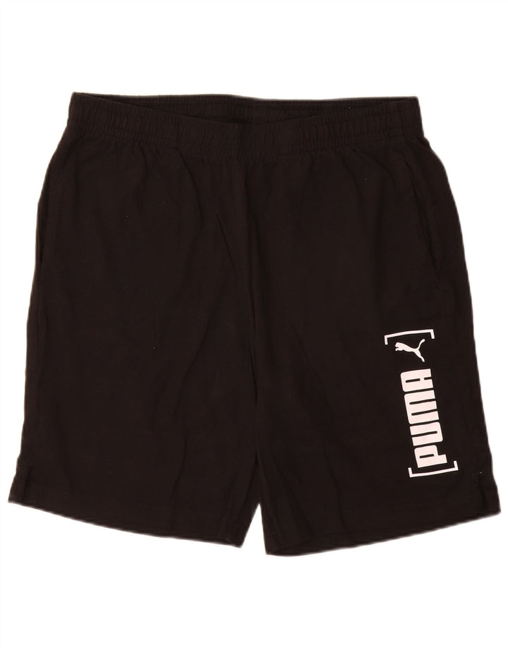 Pantaloncini sportivi grafici PUMA da uomo grandi neri