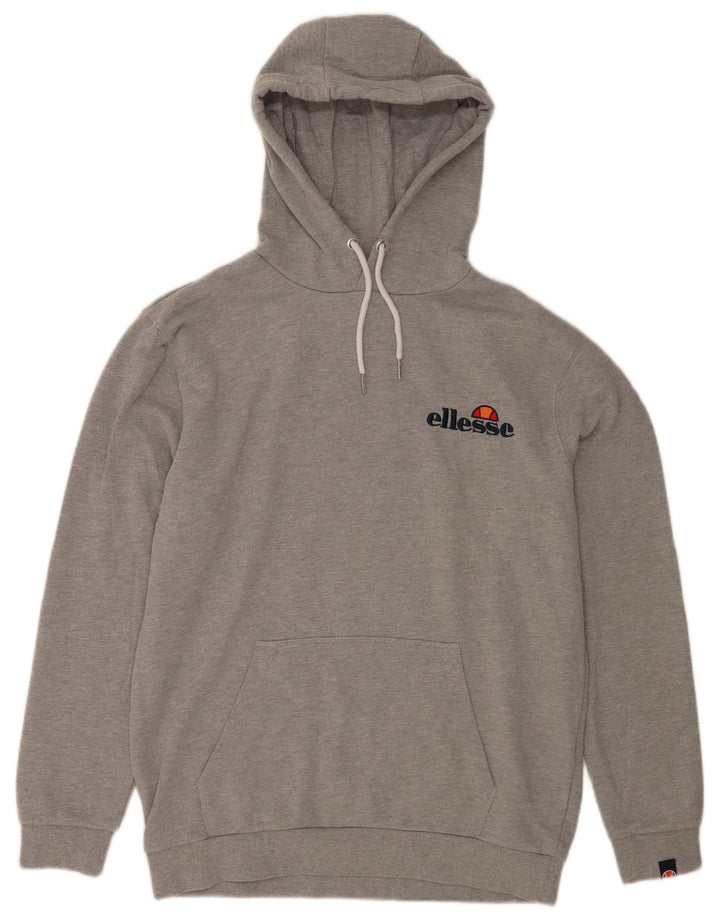 Ellesse Mens Hoodie Jumper Large Grey Cotton
