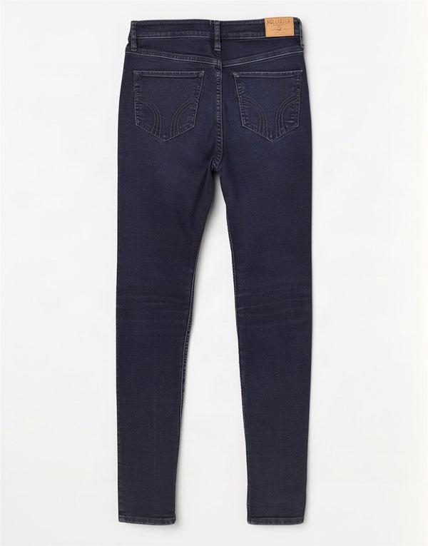 Hollister Womens Skinny Jeans US 3 XS W26 L31 Navy Blue Cotton