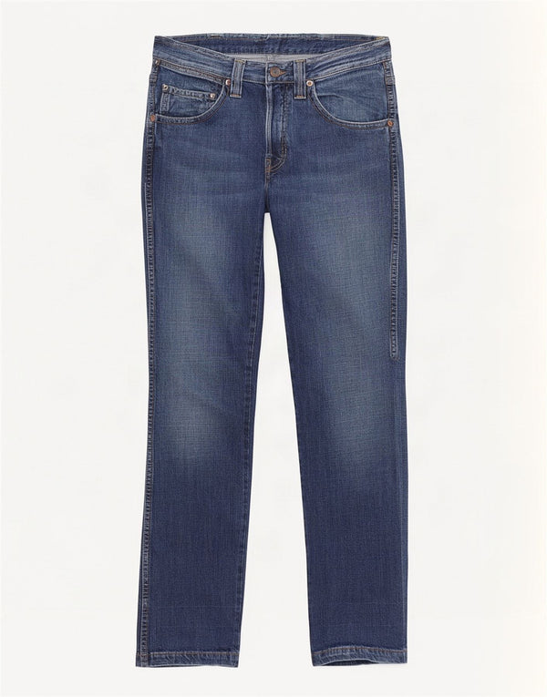 Blugi drepti pentru femei Wrangler Rockville W30 L34 Bumbac albastru