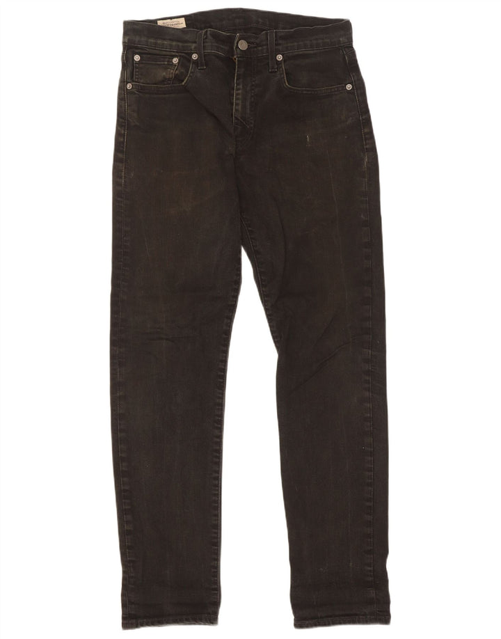 Levi's Mens 502 Straight Jeans W30 L32 Black Cotton