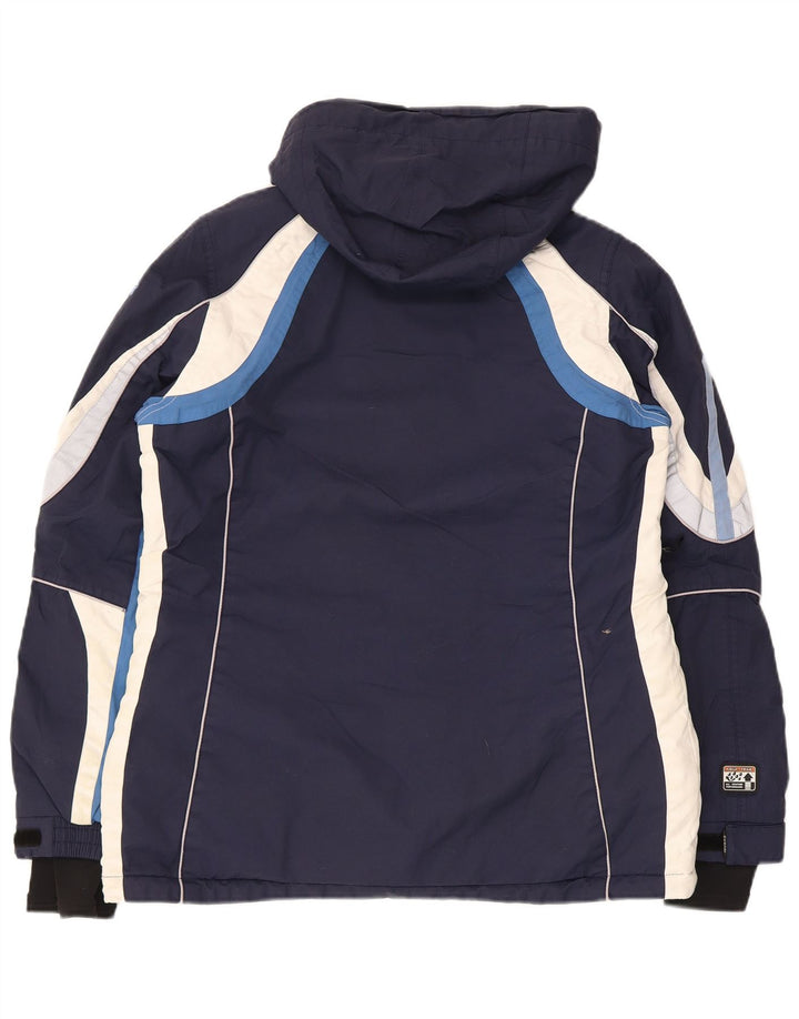 Giacca da sci con cappuccio da donna Iguana EU 40 Medium Blu Navy Colourblock