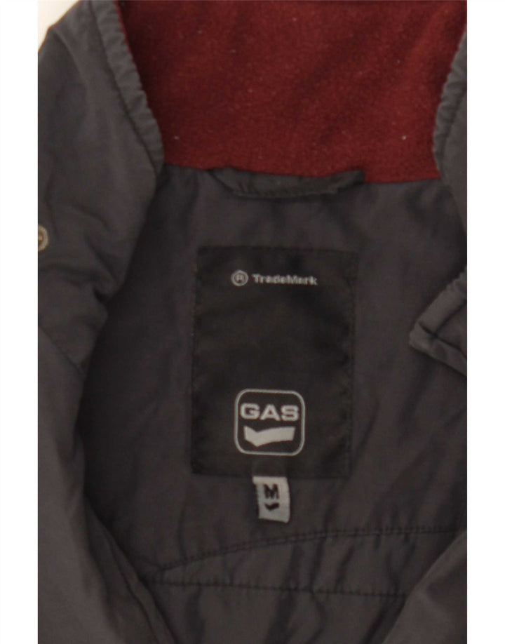 Gas Womens Bomber Jacket UK 12 Medium Black