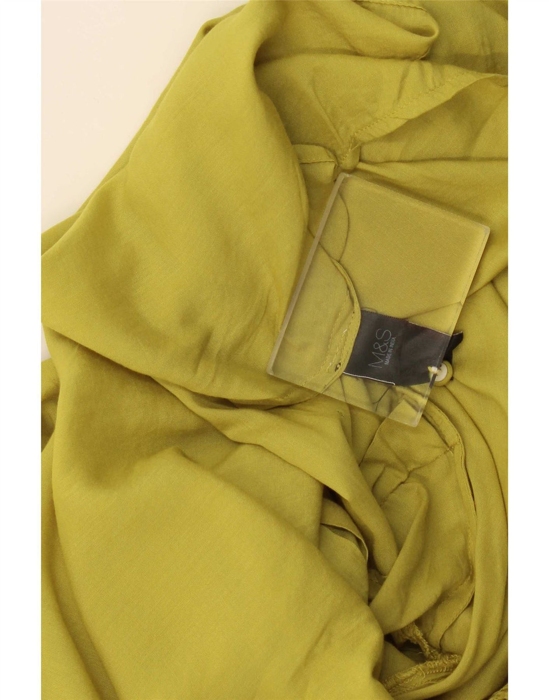 Marks & Spencer Womens Top 3/4 Sleeve UK 16 Large Green