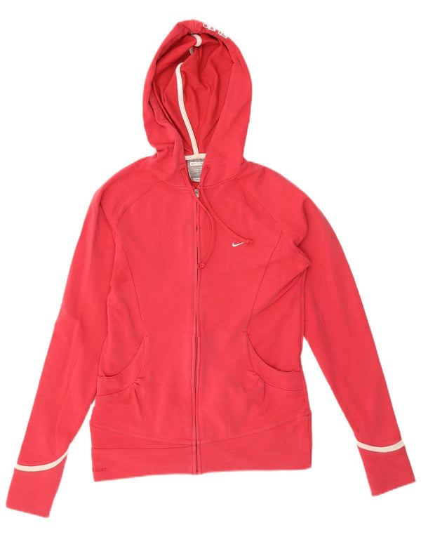 Nike Studio Zip Sweat à capuche pour femme UK 8/10 Petit coton rouge