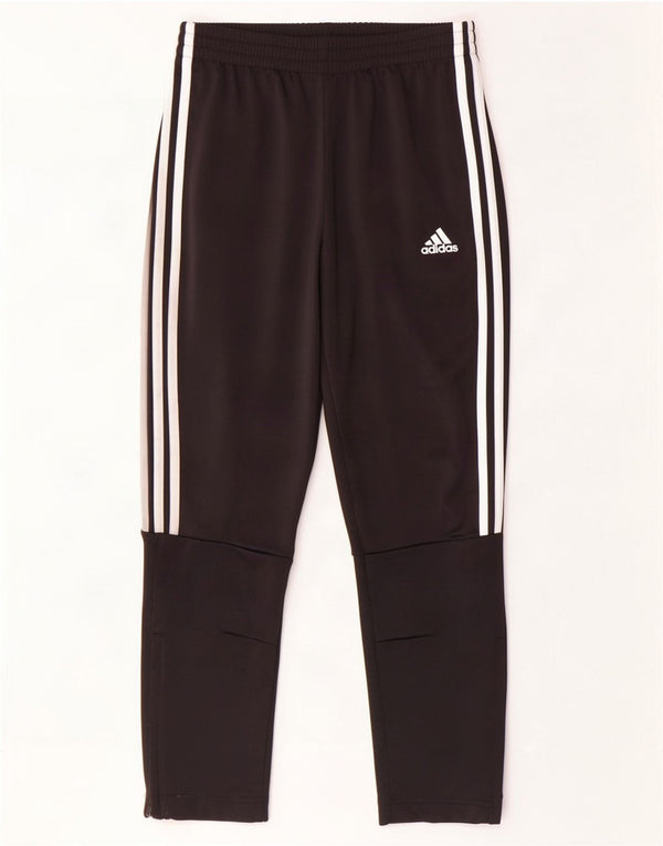 Pantaloni della tuta da ragazzo Adidas 11-12 anni in poliestere nero