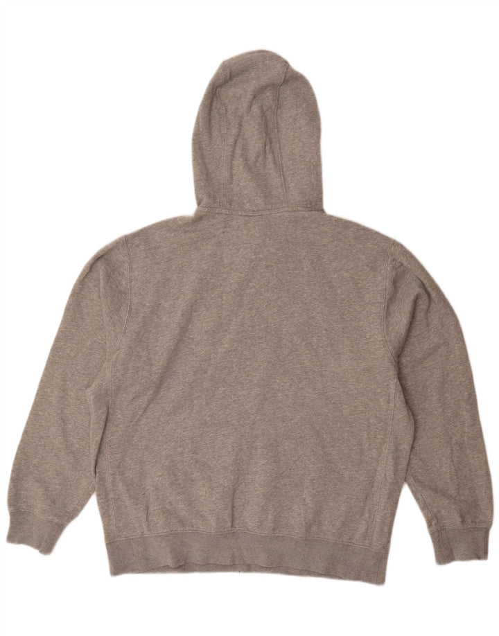 Nike Mens Hoodie Jumper Large Grey Flecked Cotton