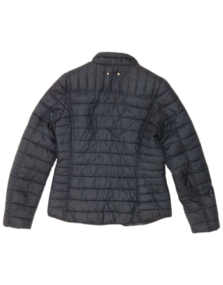 Giacca imbottita da donna Joules UK 12 poliestere medio blu navy