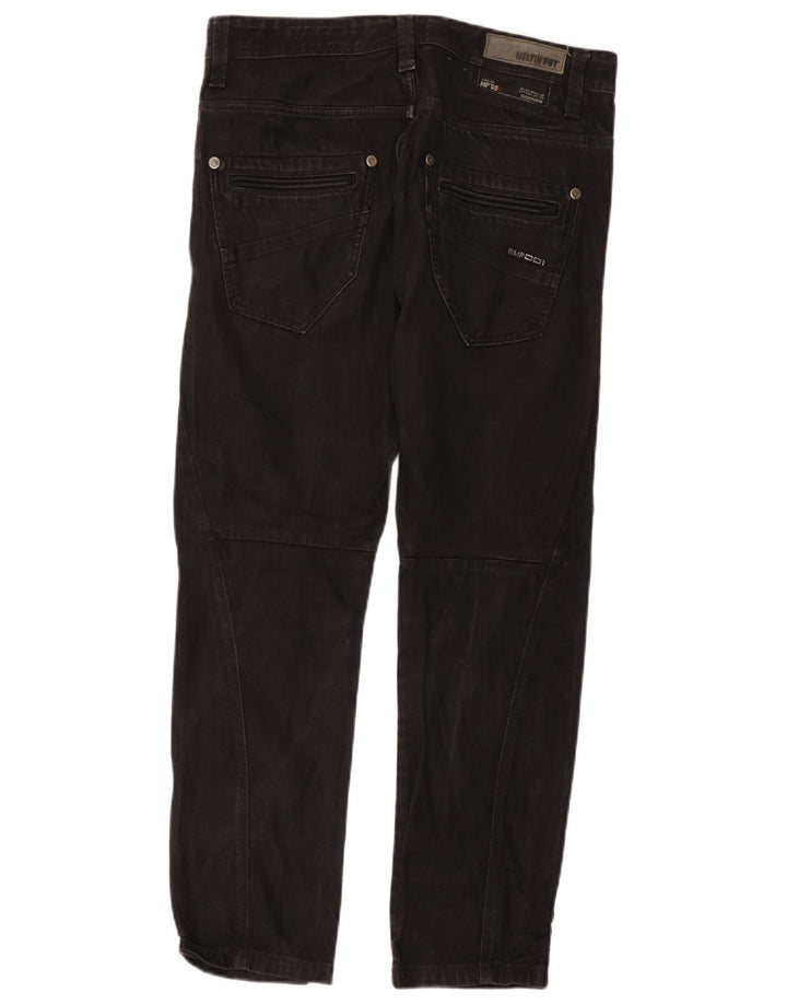 Meltin' Pot Mens Straight Jeans W33 L32 Black Cotton