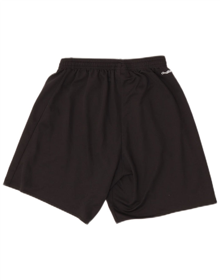 Pantaloncini sportivi Adidas da uomo piccoli in poliestere nero