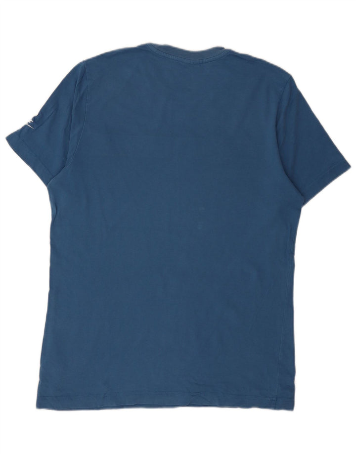 Nike Mens Graphic T-Shirt Top Medium Blue Cotton