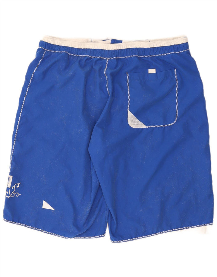 Puma Mens Graphic Swimming Shorts Large Blue Polyester