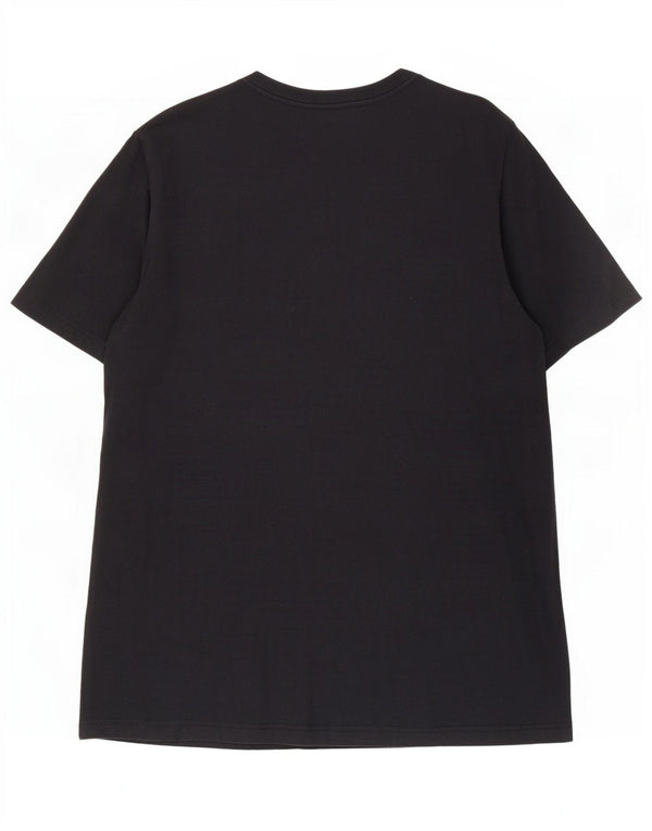 Adidas Herre Regular Fit Grafisk T-Shirt Top Stor Sort