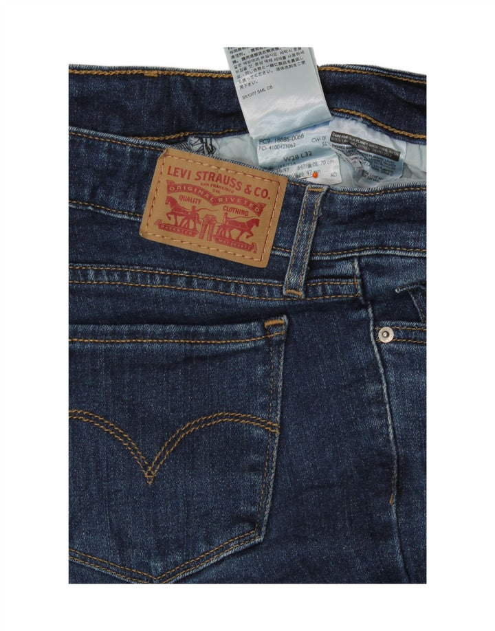 Levi's Womens 715 Bootcut Jeans W28 L32 Navy Blue Cotton