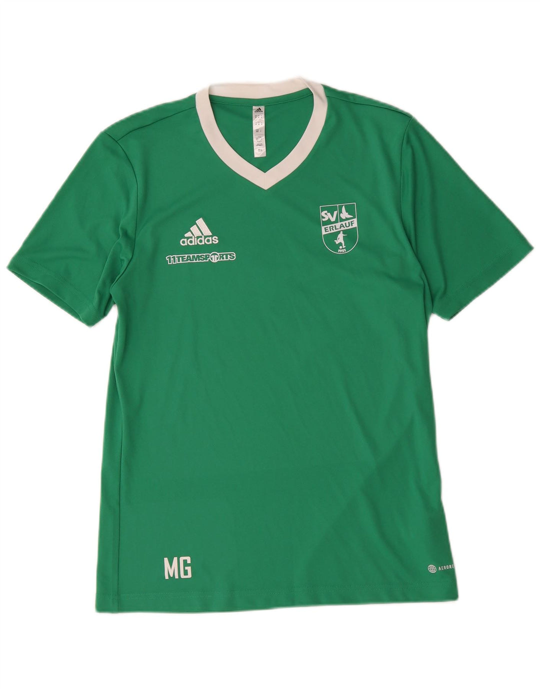 Adidas Homme Aeroready Graphic T-Shirt Top Vert Moyen Polyester