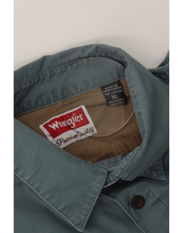 Chemise Homme Wrangler XL Bleu Coton