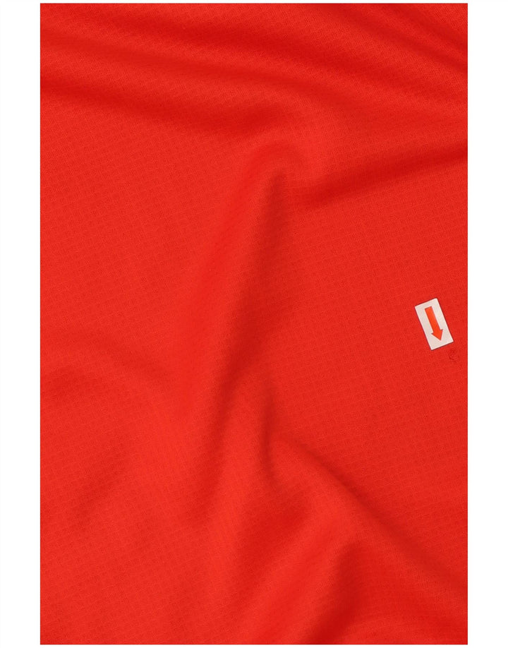 PUMA Mens Sweatshirt Jumper Medium Red Colourblock Polyester