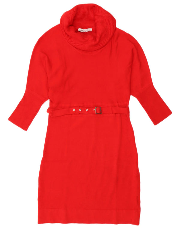 Karen Millen Dame Jumper Dress UK 12 Medium Rød Uld