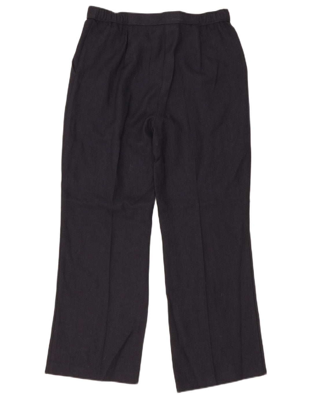 Marks & Spencer Womens Chino Trousers UK 12 Medium W30 L27 Navy Blue