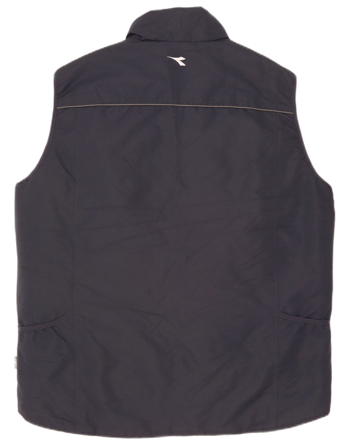 Diadora Womens Utility Gilet UK 24 3XL Navy Blue Polyester