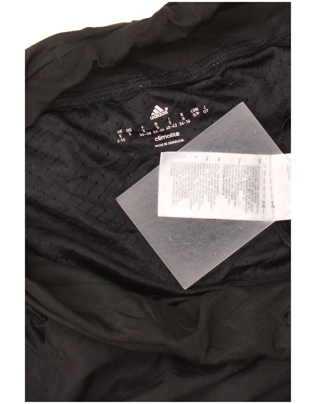 Adidas Womens Climalite Sport Shorts UK 8/10 Small  Black Polyester