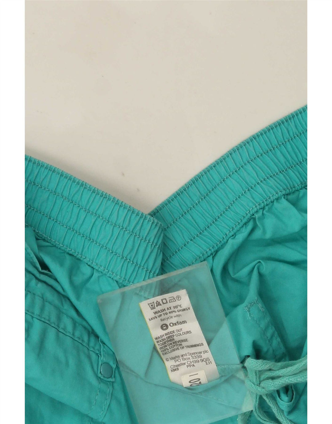 Marks & Spencer Womens Bermuda Shorts UK 16 Large W36 L18 Turquoise