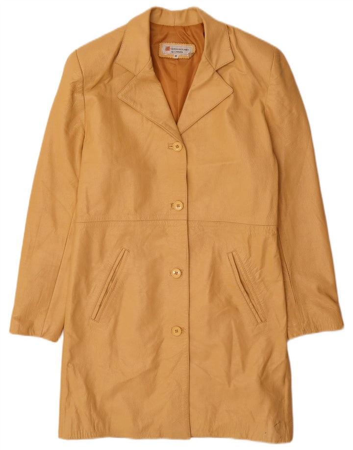 Cappotto in pelle da donna Carmen UK 12 Pelle gialla media