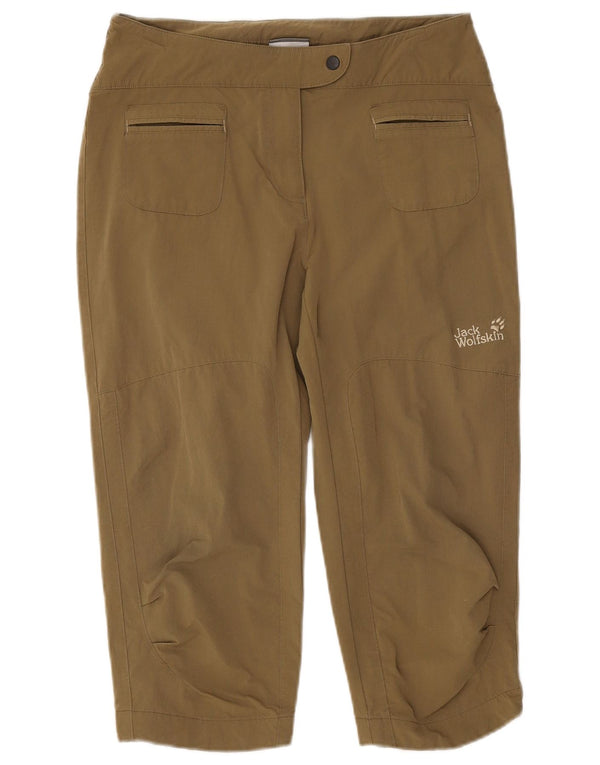 Jack Wolfskin Damen Wander-Caprihose UK 8/10 Small W28 L18 Khaki