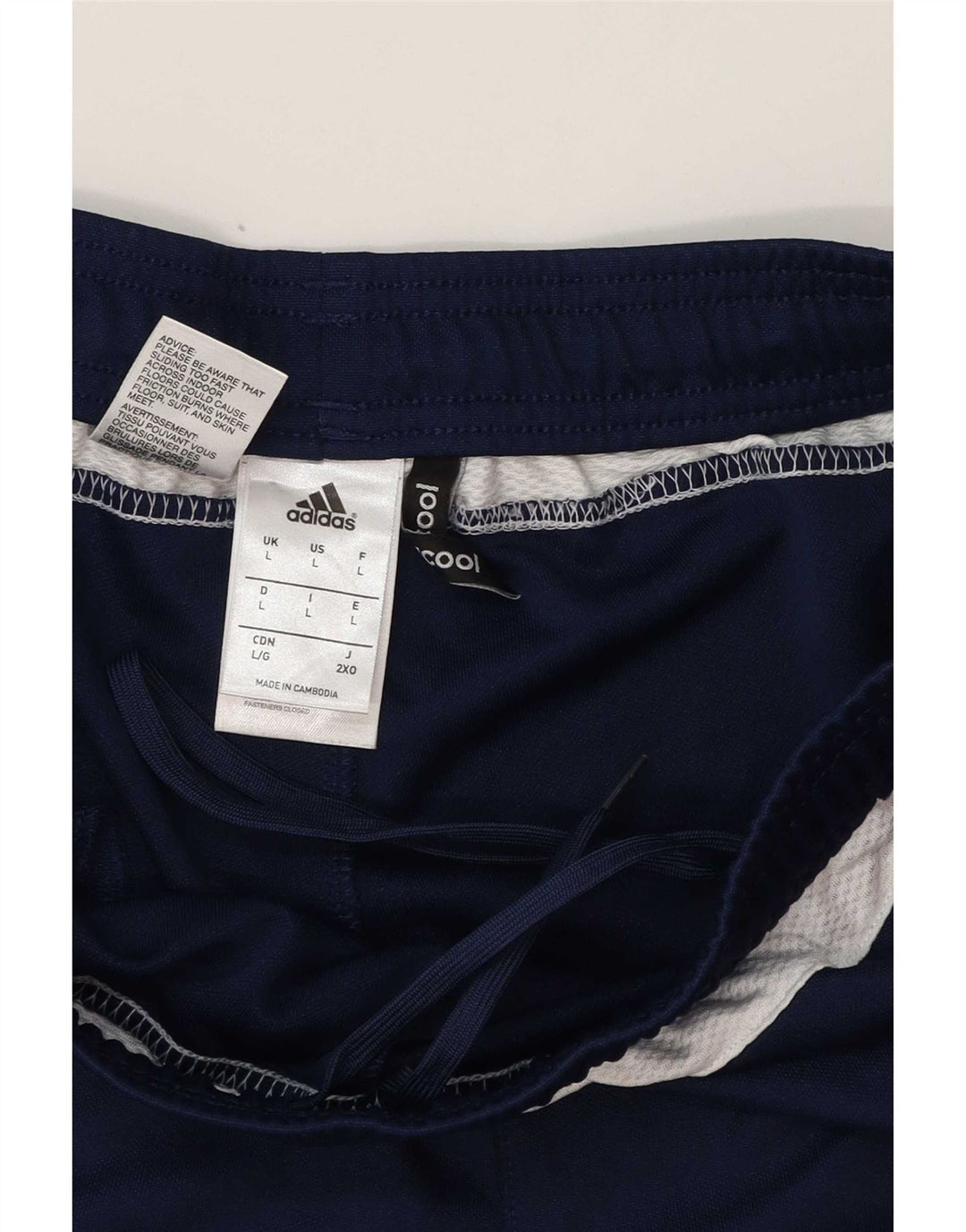 Adidas Mens Climacool Tracksuit Trousers Large Navy Blue Colourblock