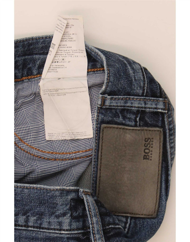 Jeans dritti da uomo Hugo Boss W32 L34 cotone blu