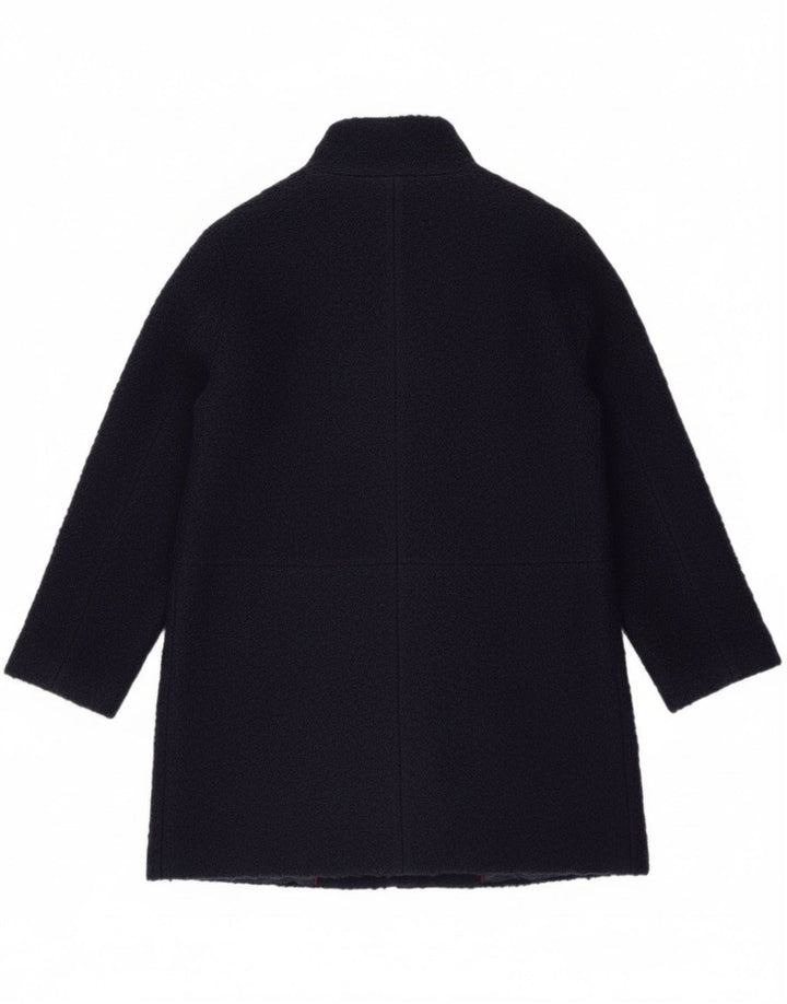 Monsoon Womens Overcoat UK 12 Medium  Navy Blue Polyester