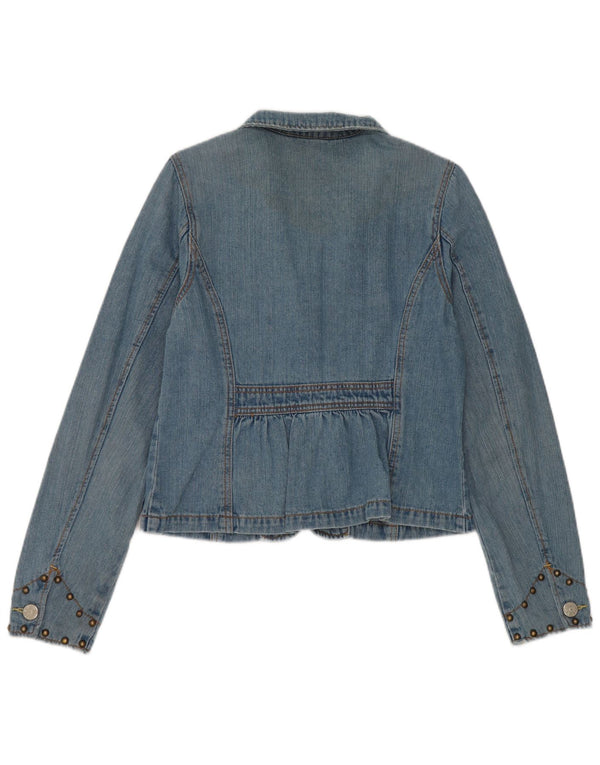 Levi's Womens 3 Button Denim Blazer Jacket UK 16 Large Blue Cotton