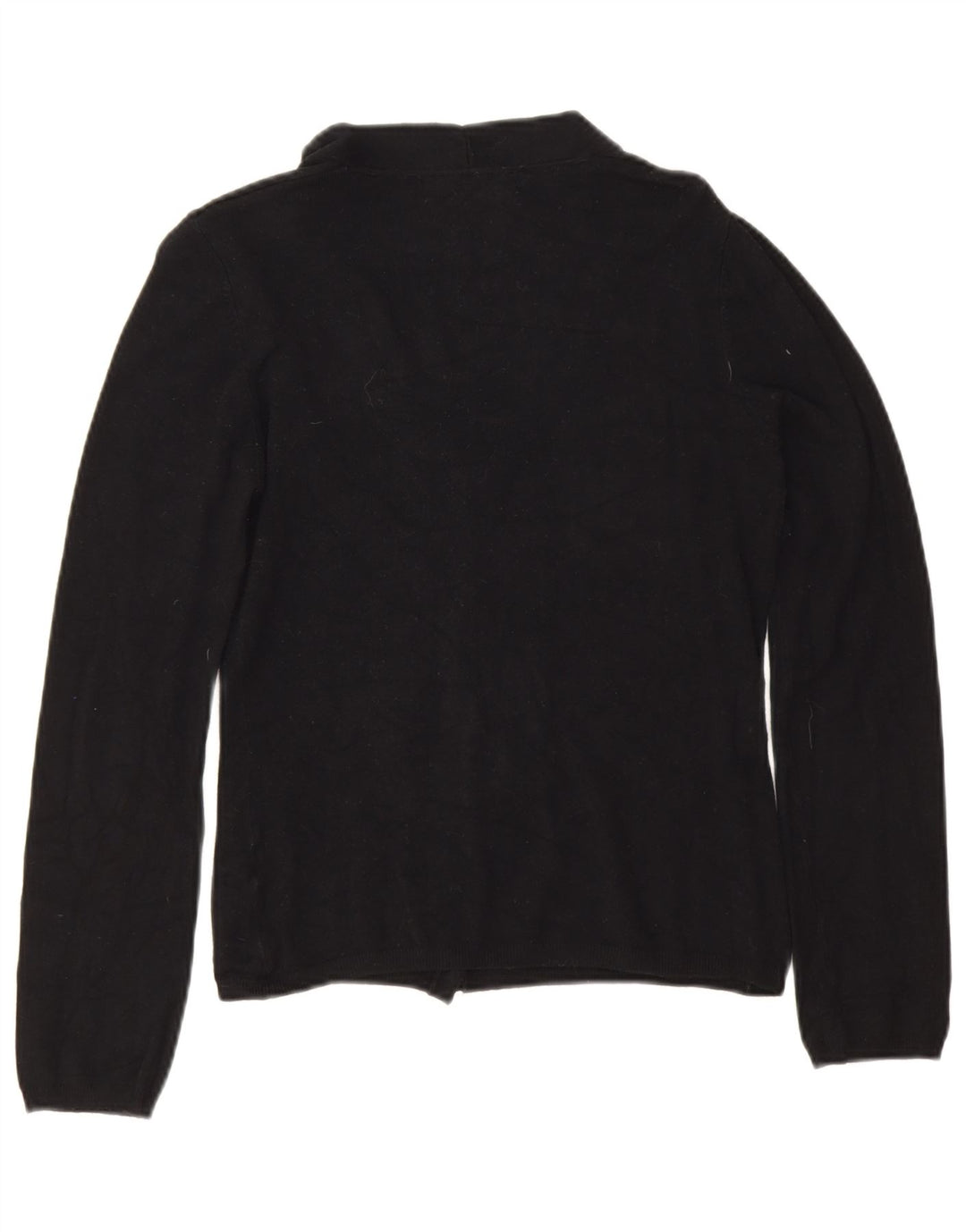 Zara Womens Crop Cardigan Sweater UK 12 Medium Black