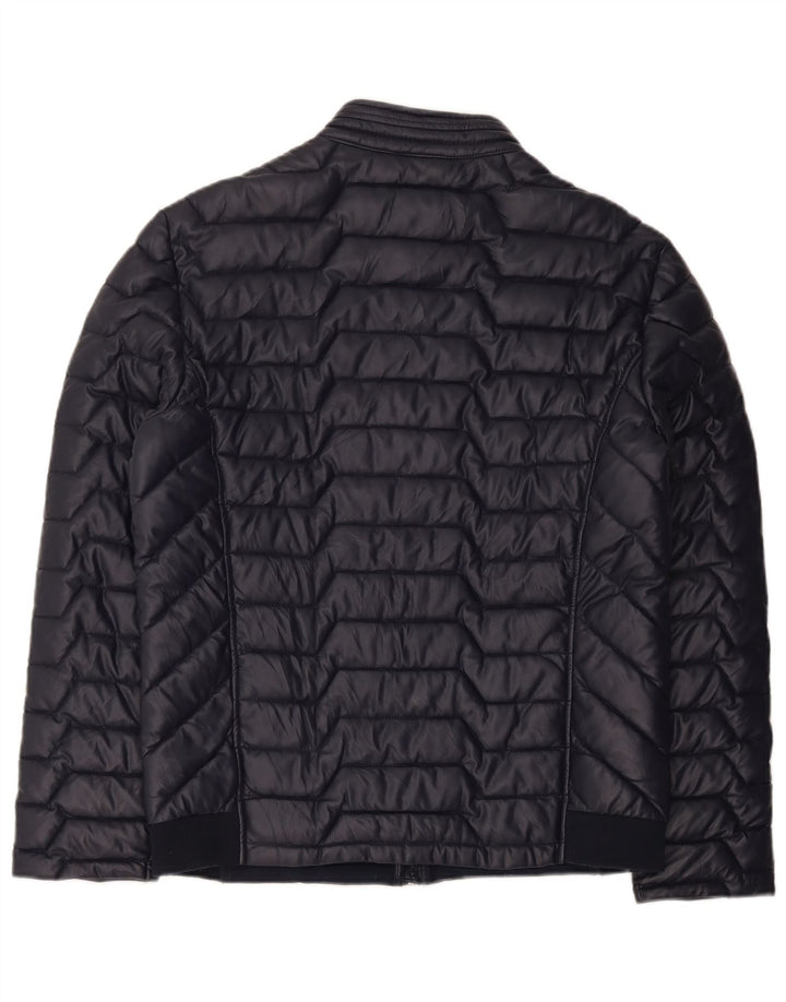 Guess Mens Padded Jacket UK 42 XL Navy Blue Polyester