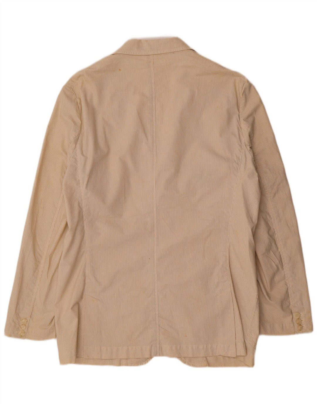 Giacca blazer da uomo a 2 bottoni Trussardi Jeans UK 38 Gessato beige medio