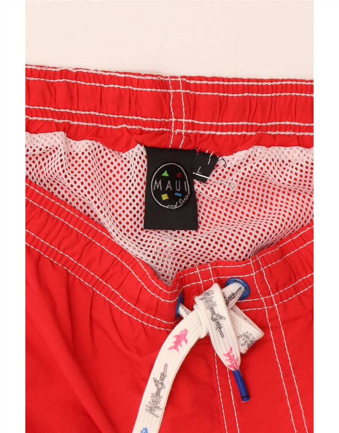 Maui and Sons Mens Swimming Shorts Large  Red