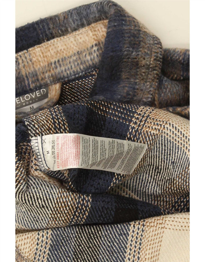 Vintage Womens Oversized Flannel Shirt UK 14 Medium Multicoloured Check