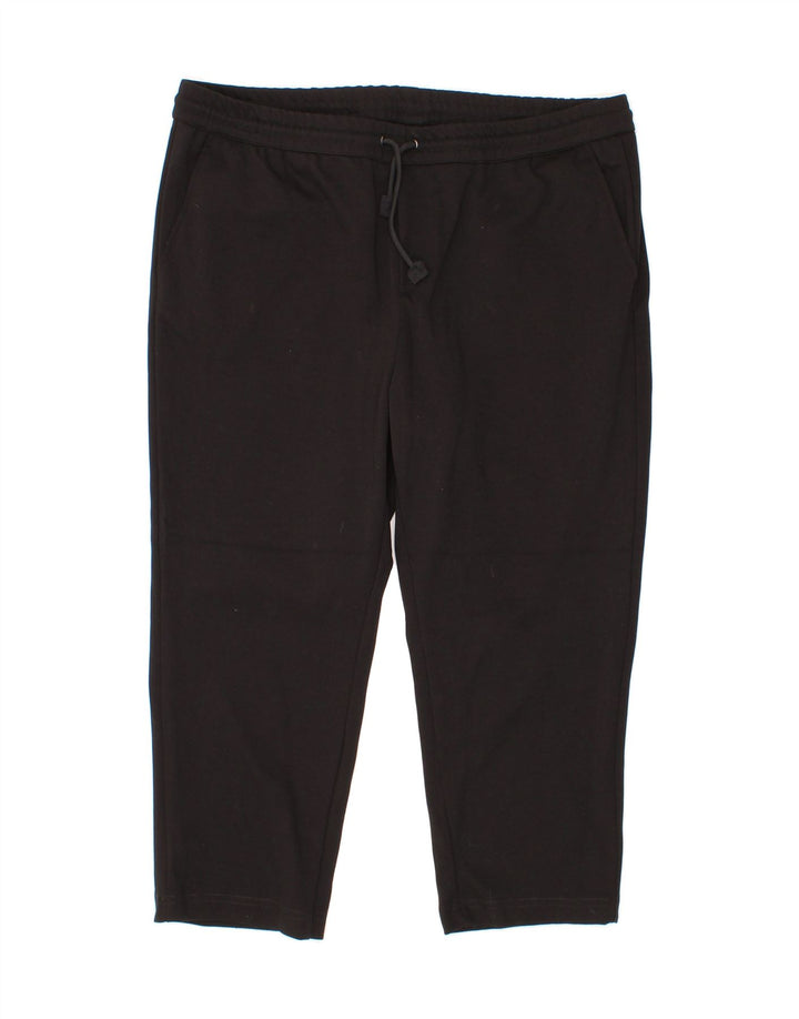 JACK & JONES Mens Capri Tracksuit Trousers XL  Black Polyester Vintage Jack & Jones and Second-Hand Jack & Jones from Messina Hembry 