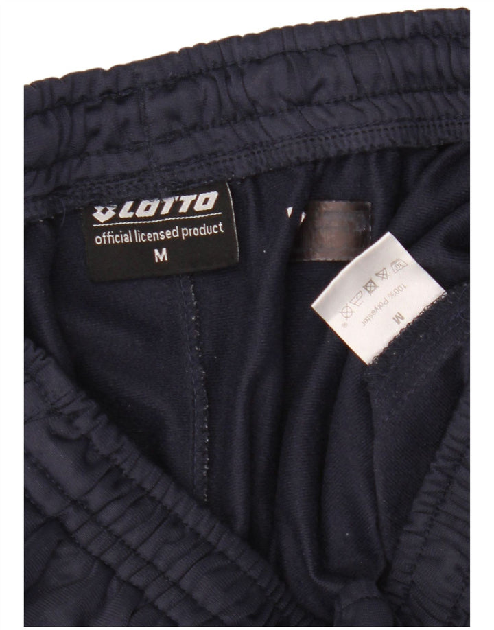 Pantaloni da tuta da uomo Lotto Joggers medio poliestere blu navy