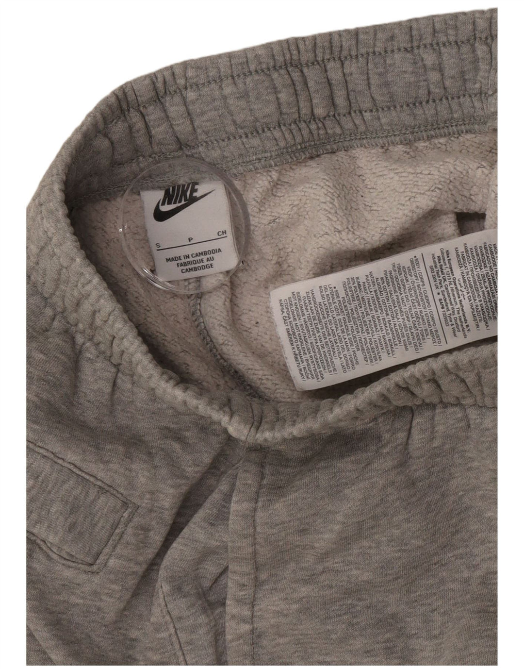 Nike Mens Tracksuit Trousers Joggers Small  Grey Cotton
