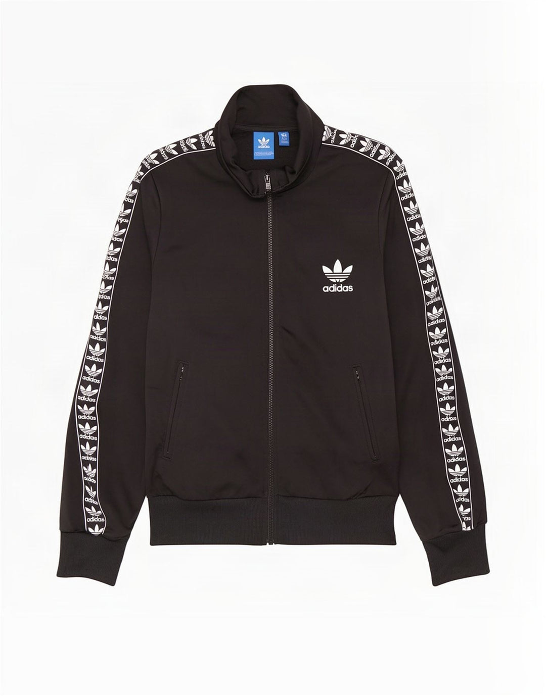 Adidas Damen Graphic Trainingsanzug Top Jacke UK 10 Small Schwarz Polyester