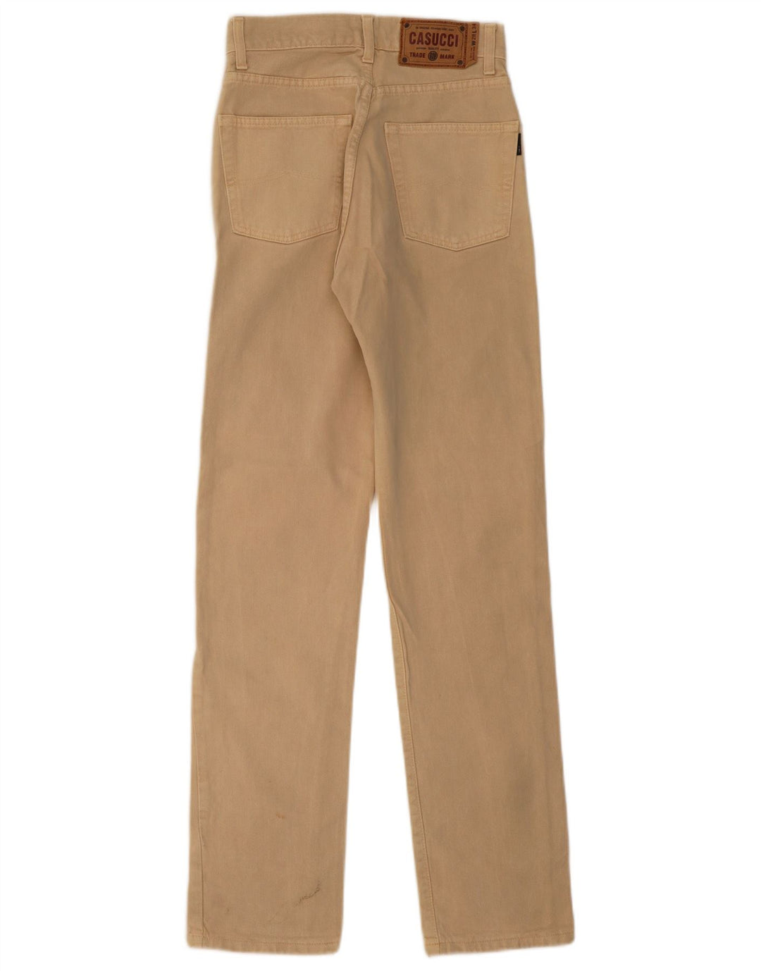 CASUCCI Mens Straight Jeans W28 L34 Beige Cotton