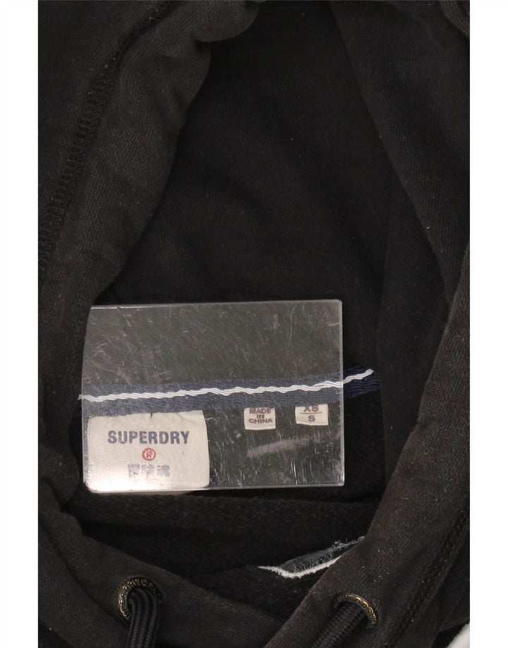 SUPERDRY moletom com capuz gráfico masculino XS preto