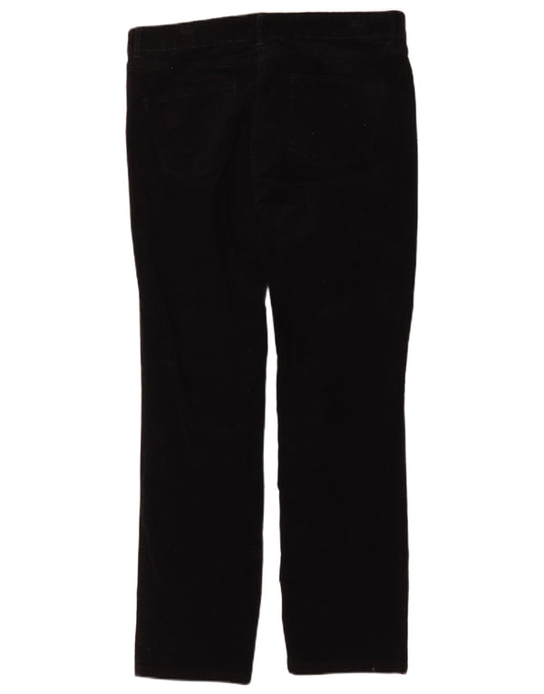 Marks & Spencer Damen Gerade Cordhose UK 16 Large W32 L29 Schwarz