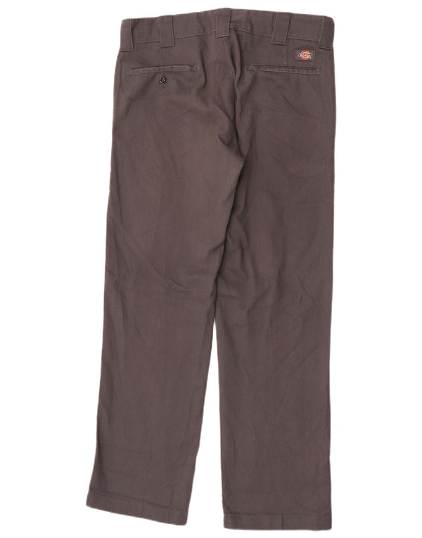 Calças Dickies Mens Slim Fit Chino W32 L32 Cinza Poliéster