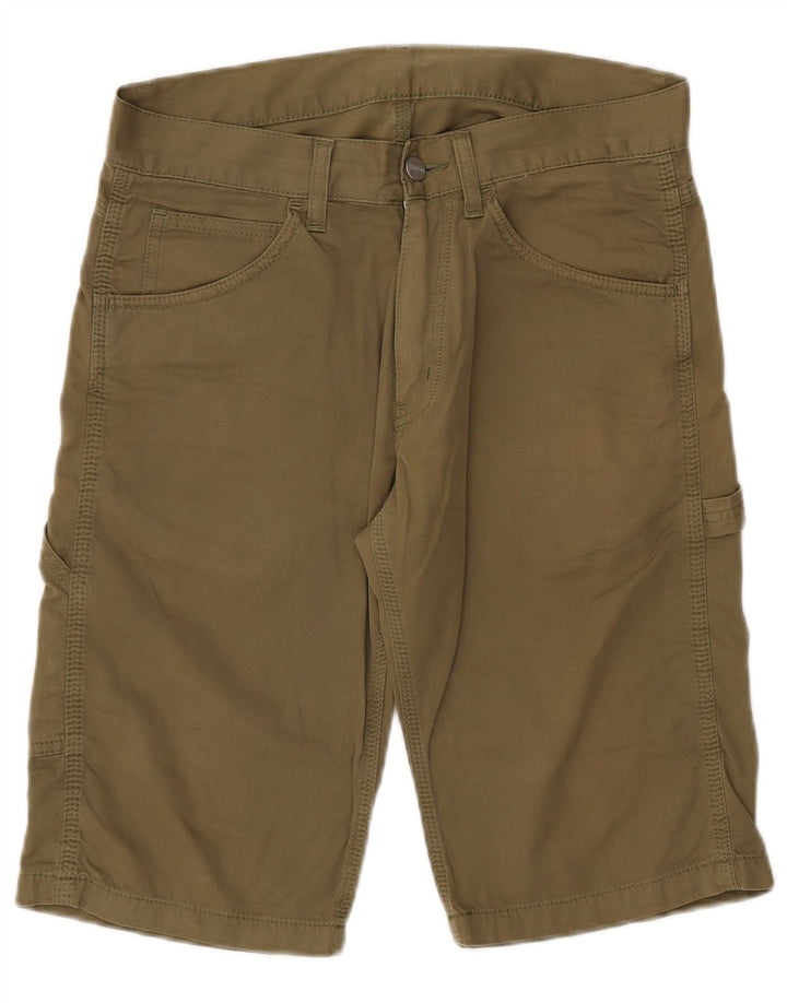 Carhartt Mens Cargo Bermuda Shorts W28 Small Khaki Cotton